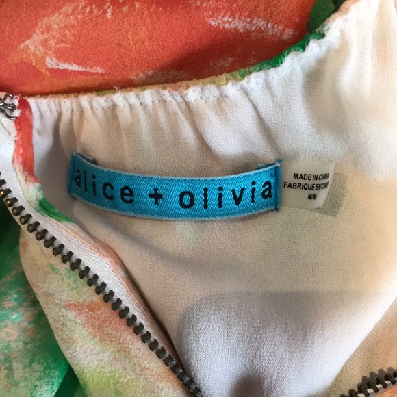 Alice + Olivia strapless silk floral top - Picture 5 of 8